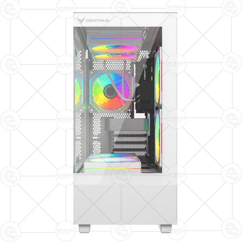 Vỏ Case CENTAUR TIMBER - White (Tặng 3 Fan RGB)