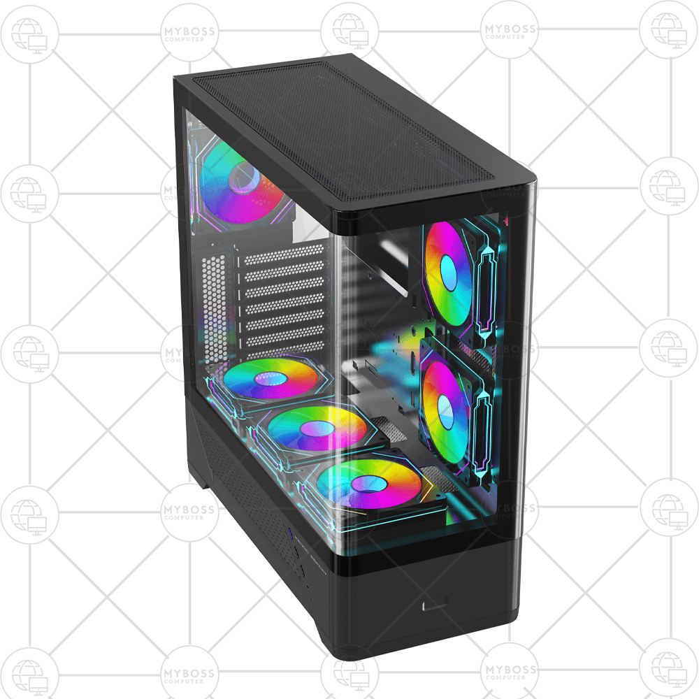 Vỏ Case KENOO ESPORT AKC300 - Black (No Fan)
