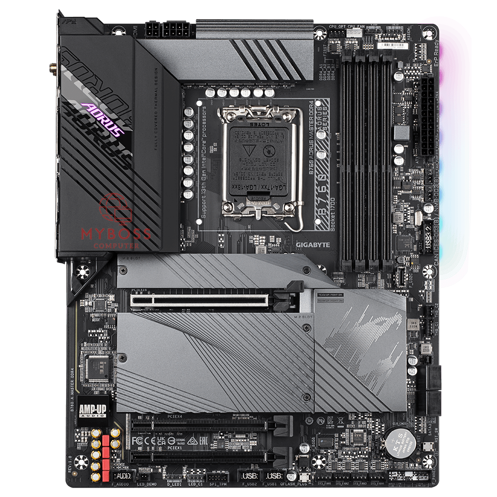 Mainboard Gigabyte B760 AORUS MASTER DDR4 (Intel B760, Socket 1700, ATX, 4 khe Ram DDR4)