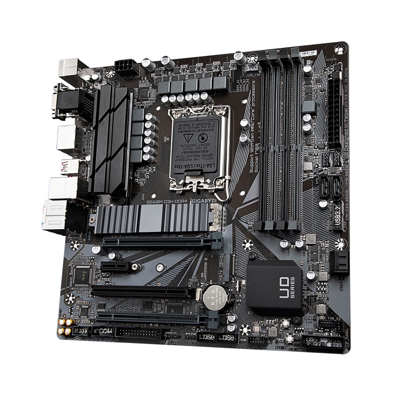 Mainboard Gigabyte B660M D3H DDR4 (Intel B660, Socket 1700, m-ATX, 4 khe RAM DDR4)