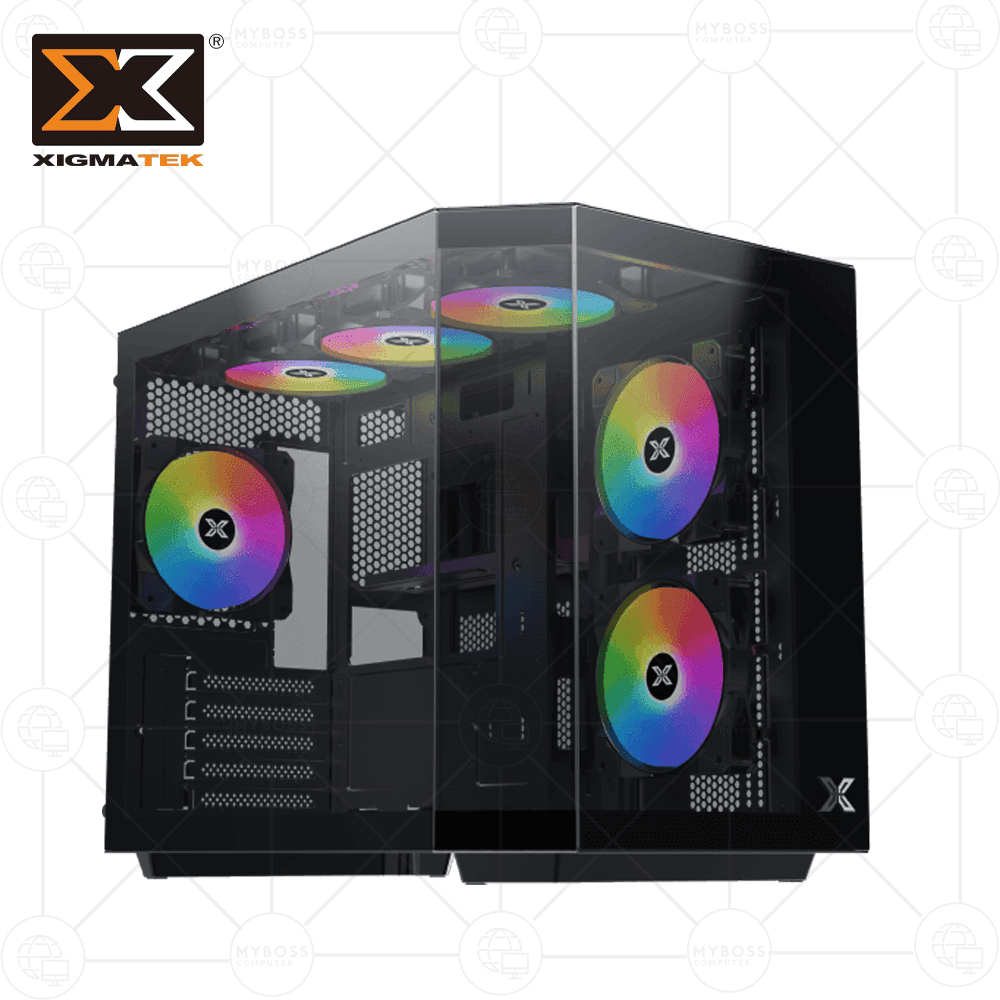 Vỏ Case XIGMATEK CUBI M - Black (Tặng 3 Fan RGB)