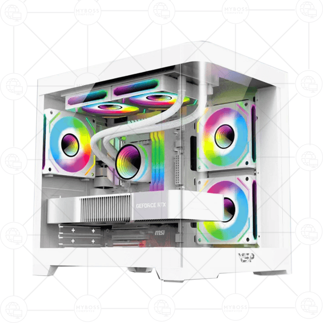 Vỏ Case VSP AQUANAUT PRO GAMING X7 - White (No Fan)