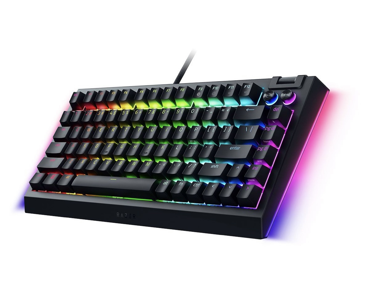 Bàn phím cơ Razer BlackWidow V4 75% RGB Hotswap Razer Switch Orange