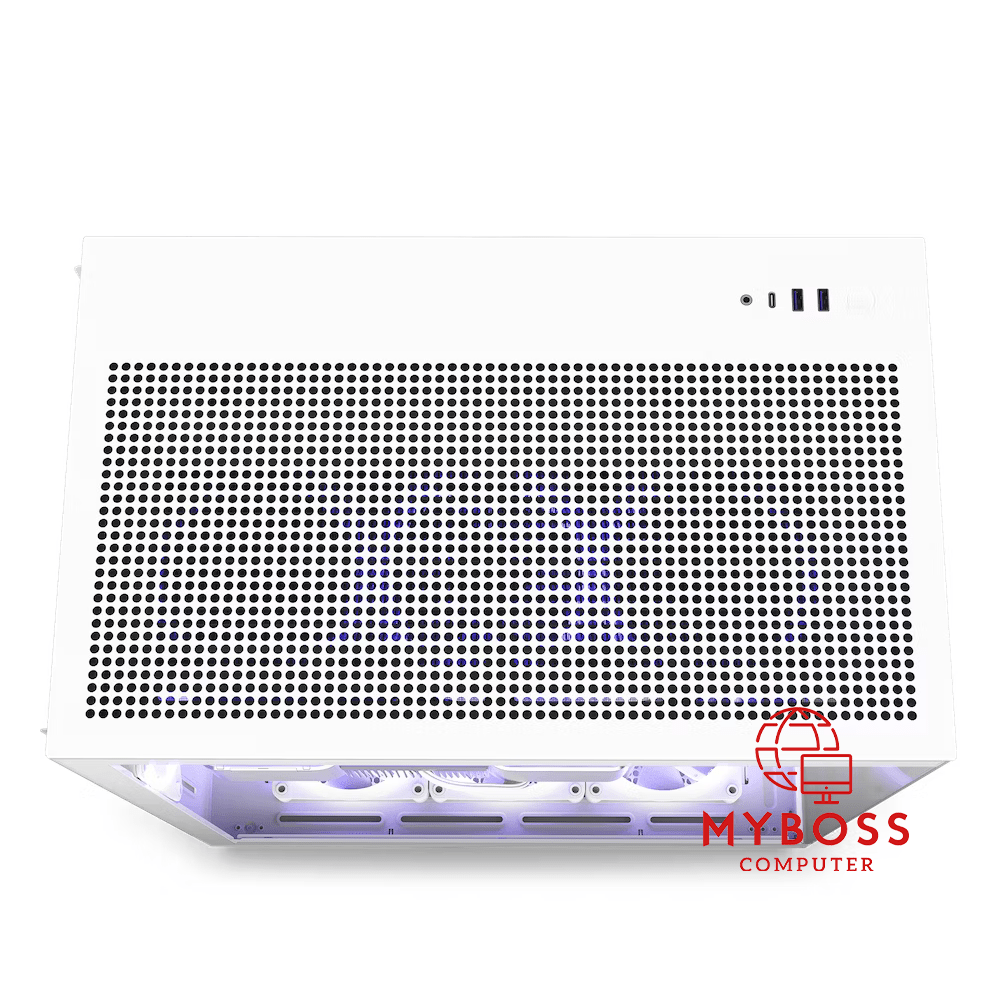 Vỏ Case NZXT H9 Flow - White/ Được Lắp Sẵn 4 Fan Ko Led