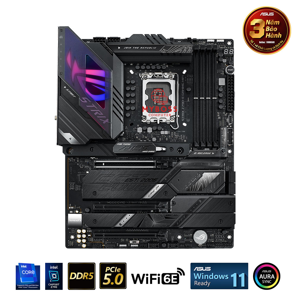 Mainboard ASUS ROG STRIX Z790-E GAMING WIFI (Intel Z790, Socket 1700, ATX, 4 khe RAM DDR5)