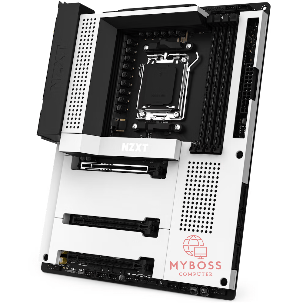 Mainboard NZXT N7 B650E - White (AMD B650, Socket AM5, ATX, 4 khe RAM DDR5, Tích hợp sẵn WIFI & Bluetooth)