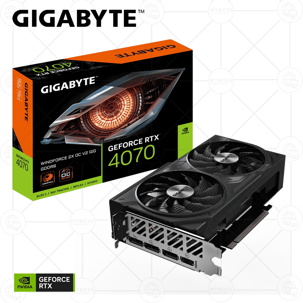 VGA GIGABYTE GeForce RTX™ 4070 WINDFORCE 2X OC V2 12G