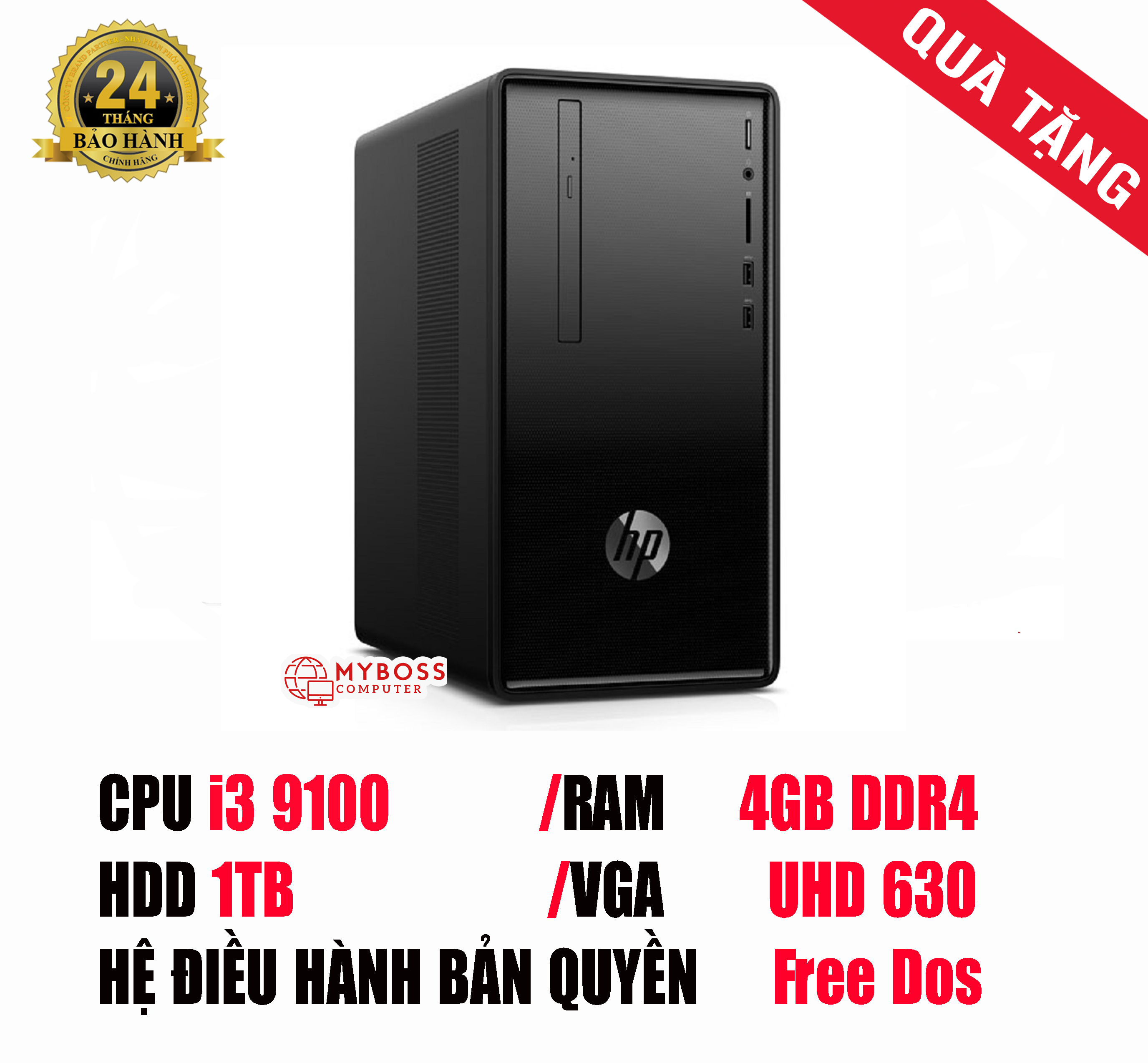 Máy tính đồng bộ HP Desktop Pro G3 9GE24PA