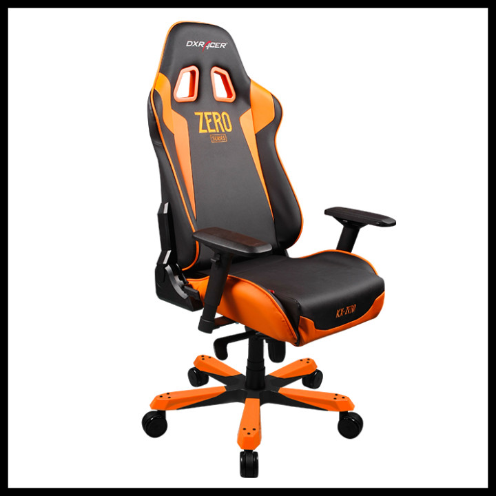 DXRACER KING KF00 WHITE/ORANGE/YELLOW
