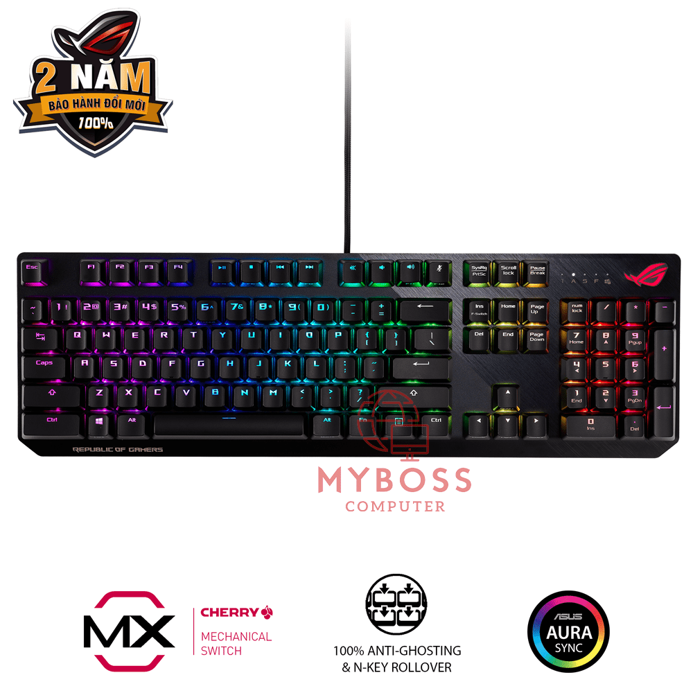 Bàn Phím Cơ ASUS ROG Strix Scope - RGB/ Red Switch