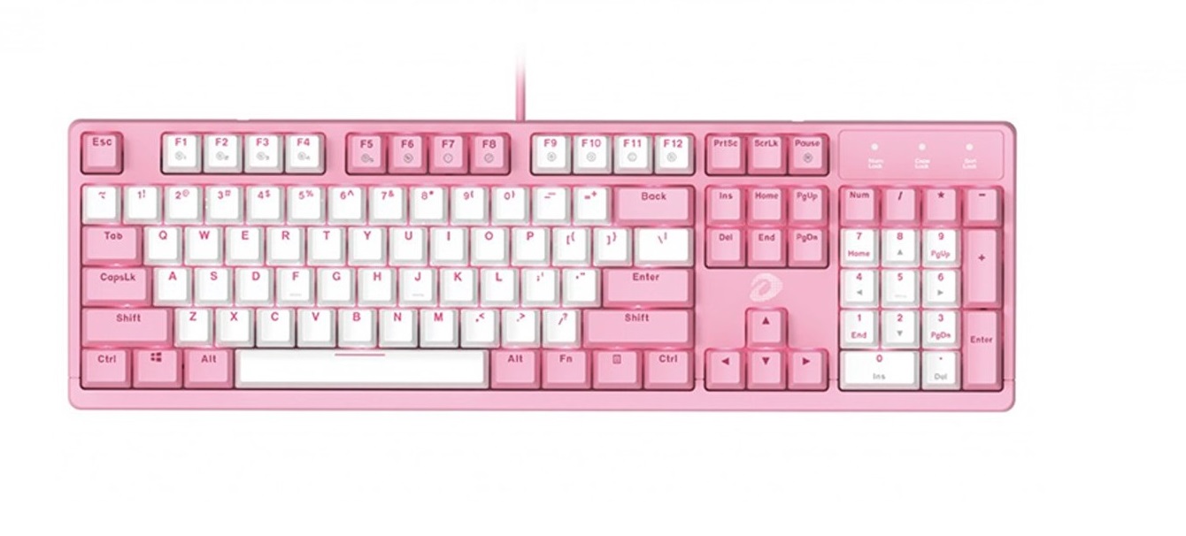 Bàn phím cơ DareU EK1280S Pink White/ Brown sw/ Led