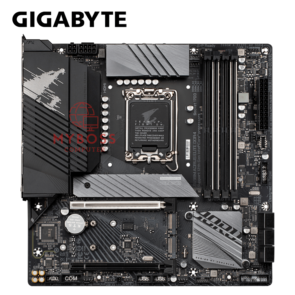 Mainboard Gigabyte Z690M AORUS ELITE DDR4 (Intel Z690, Socket 1700, m-ATX, 4 khe Ram DDR4)