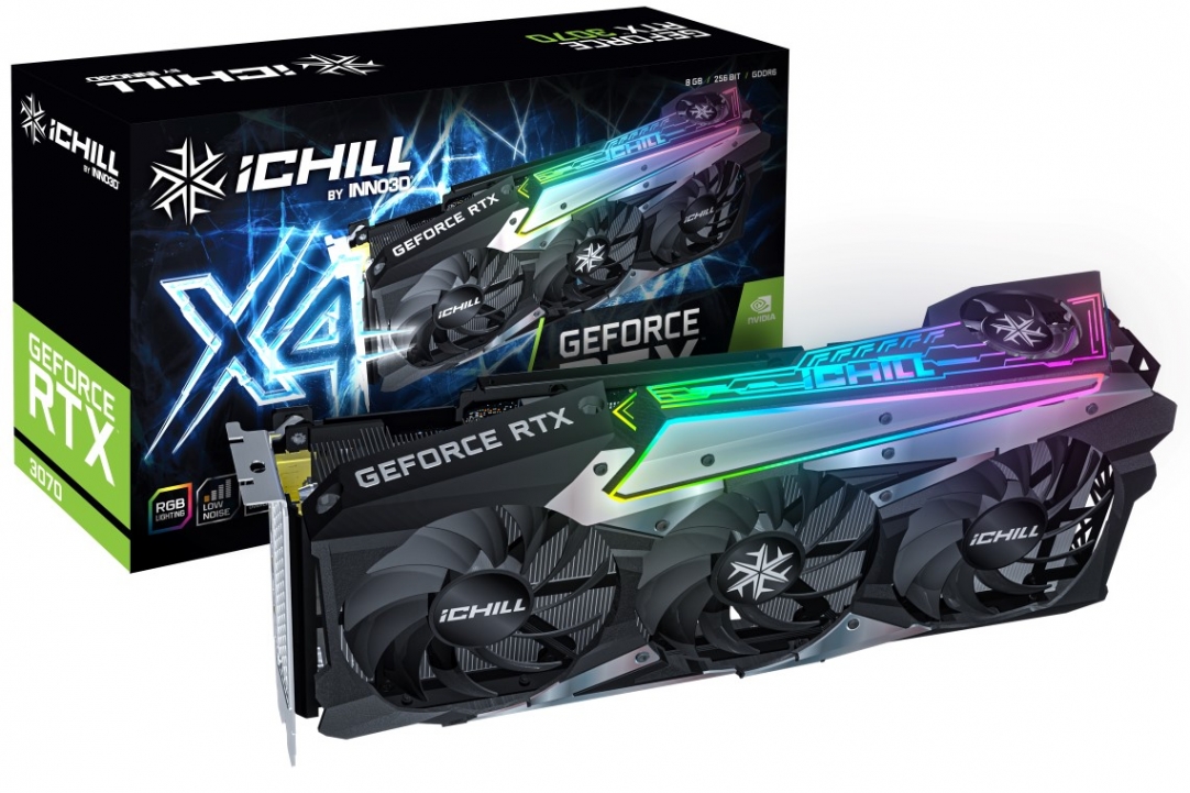 VGA Card màn hình  INNO3D RTX 3070 ICHILL X4