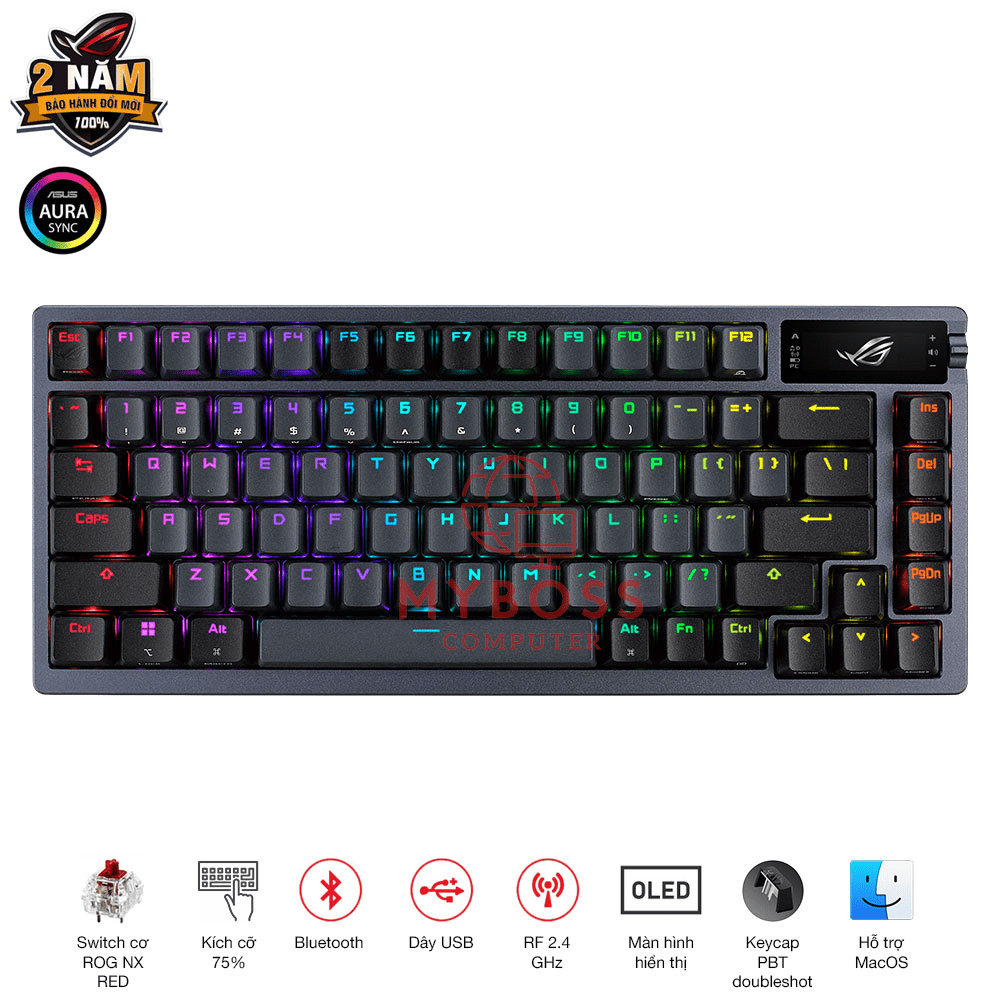 Bàn Phím Cơ ASUS ROG Azoth Wireless/ RED Switch