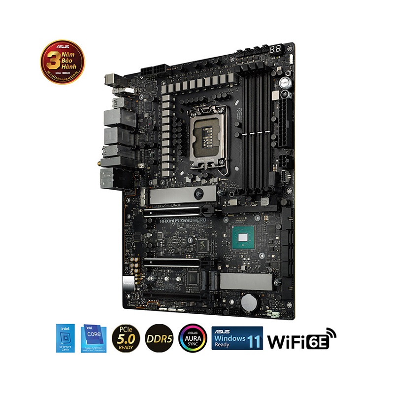 Mainboard ASUS ROG MAXIMUS Z690 HERO WIFI (Intel Z690, Socket 1700, ATX, 4 khe Ram DDR5)