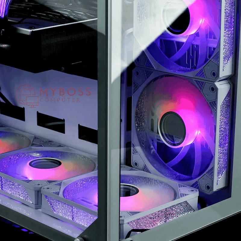 Kit 3 Fan YICOBEILA Led ARGB Sync Main - White/ F-B12