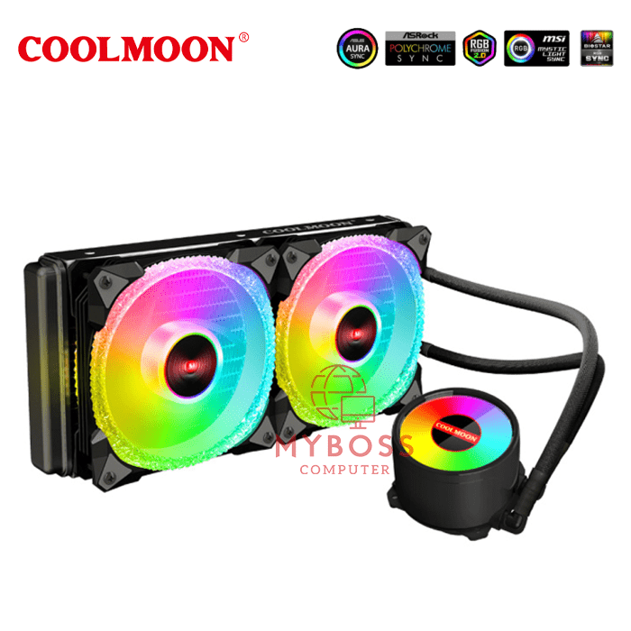 Tản nhiệt nước AIO Coolmoon ICEMOON 240 ARGB Crystal Diamond - Black