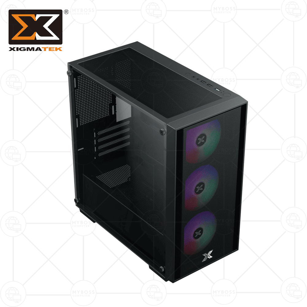 Vỏ Case XIGMATEK NYX AIR II 3F - Black (Tặng 3 Fan RGB)