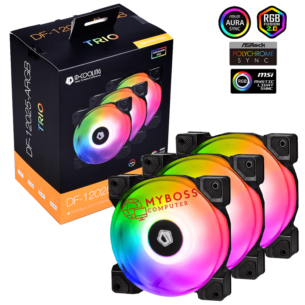 Kit 3 Fan ID-Cooling DF-12025-ARGB TRIO