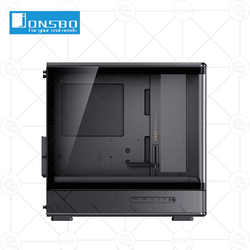 Vỏ Case Jonsbo D200 Black - m-ATX (No Fan)