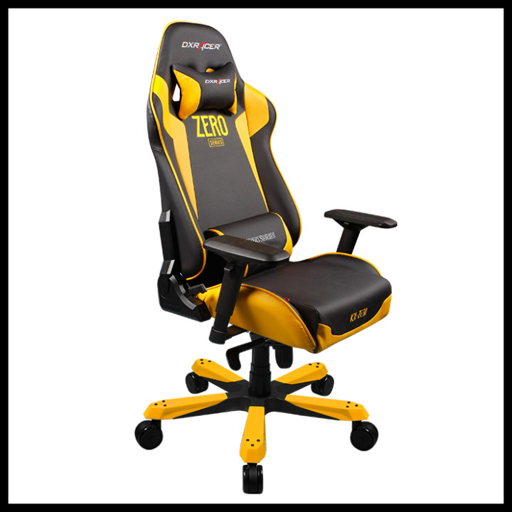 DXRACER KING KF00 WHITE/ORANGE/YELLOW
