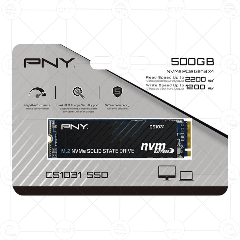 SSD PNY CS1031 500GB M.2 2280 PCIe NVMe Gen3 x4