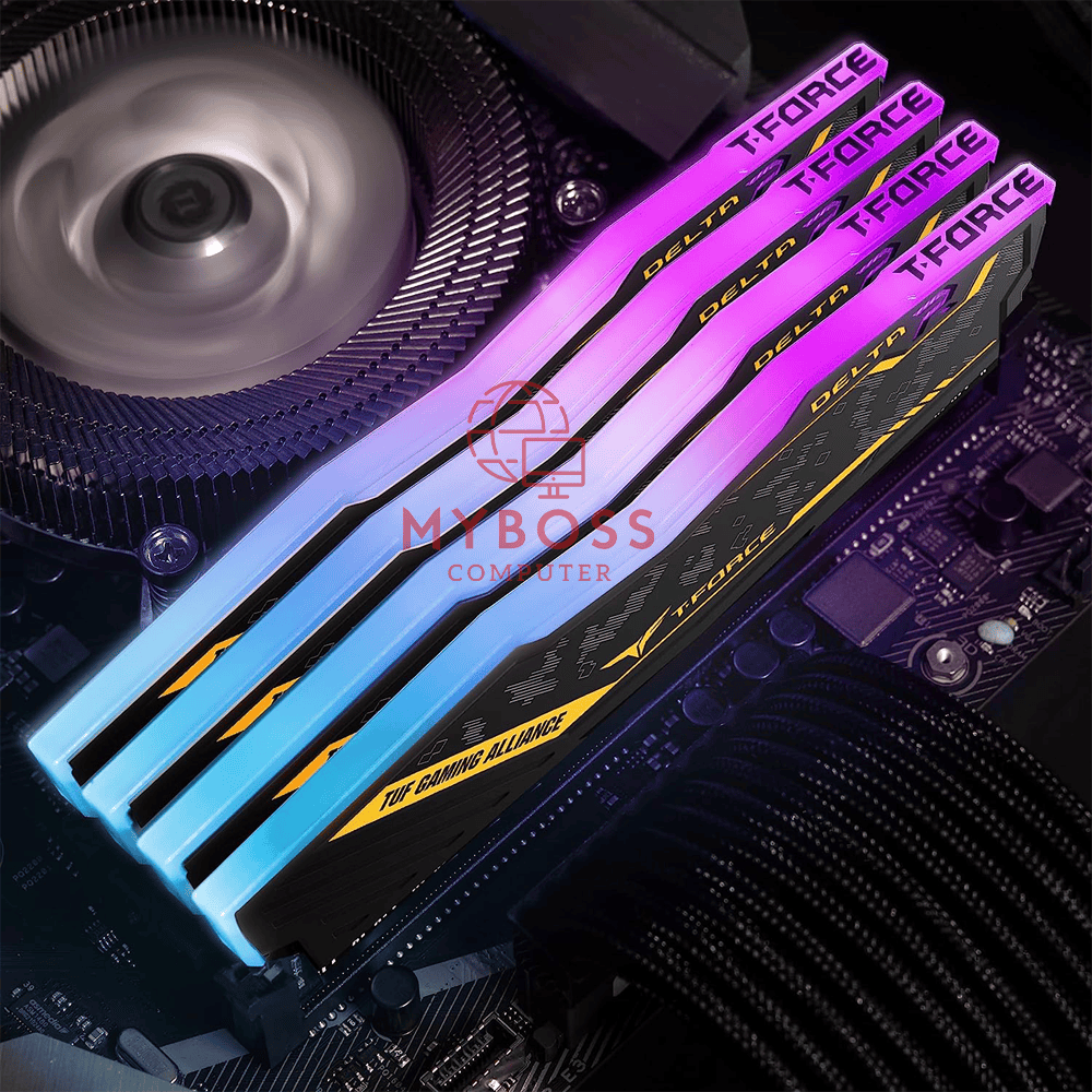 RAM TeamGroup T-FORCE Delta TUF Gaming Alliance RGB 16GB (8GB*2) DDR4 3200MHz