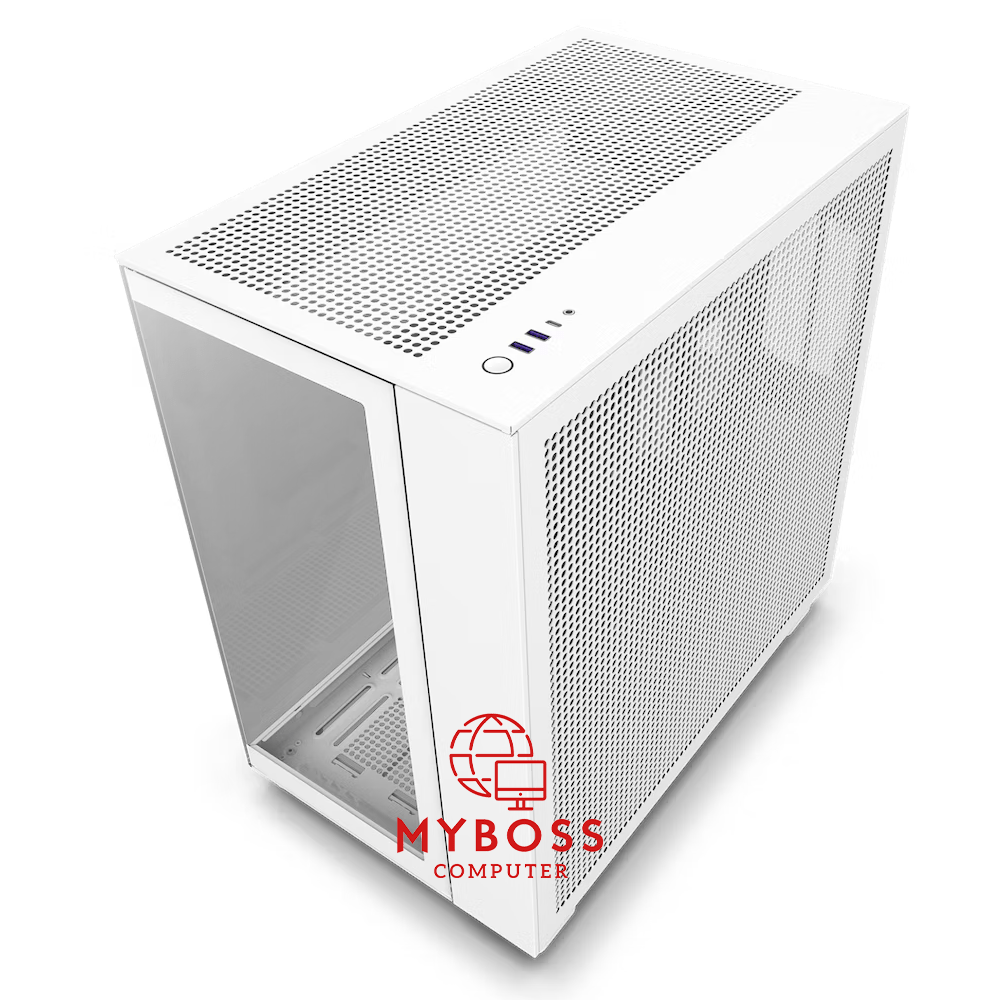 Vỏ Case NZXT H9 Flow - White/ Được Lắp Sẵn 4 Fan Ko Led