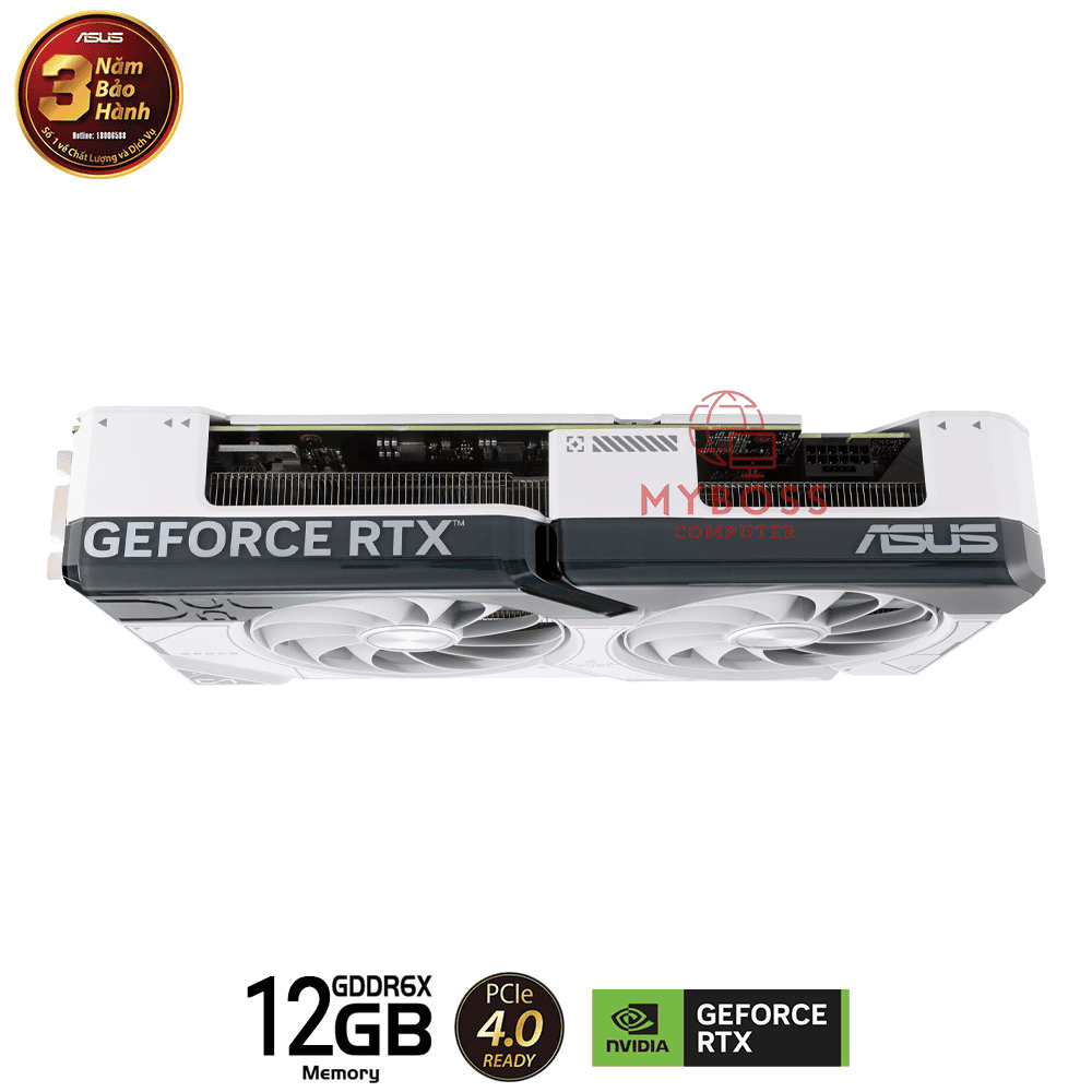 VGA ASUS DUAL RTX 4070 SUPER White Edition 12GB GDDR6X