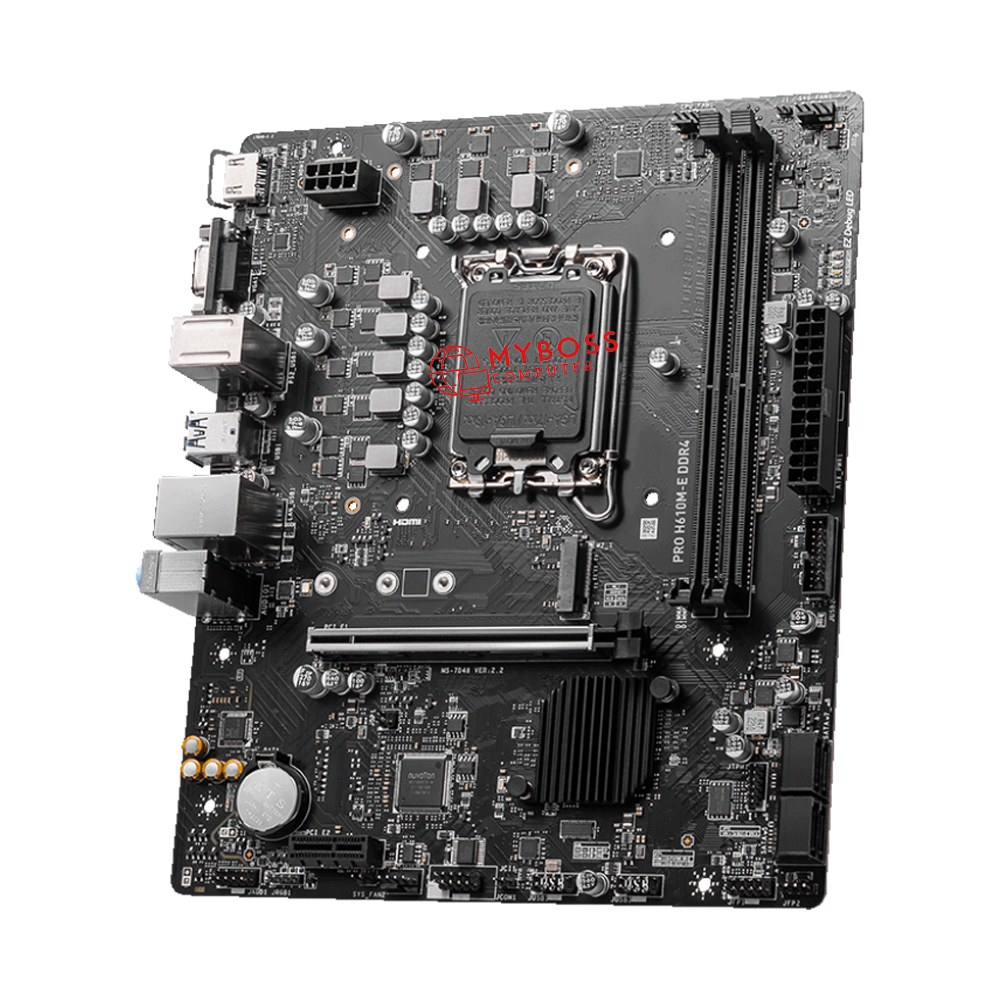 Mainboard MSI PRO H610M-E DDR4 (Intel H610, Socket 1700, m-ATX, 2 khe RAM DDR4)