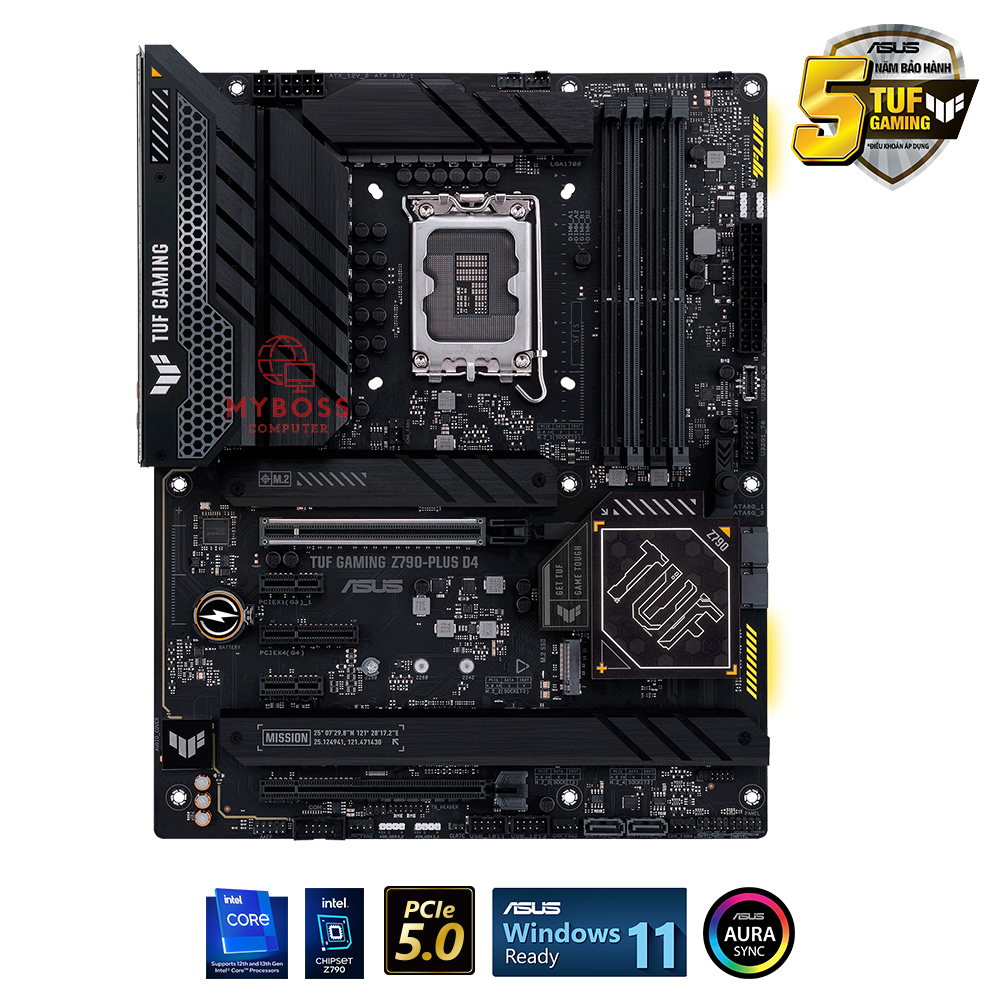 Mainboard ASUS TUF GAMING Z790-PLUS D4 (Intel Z790, Socket 1700, ATX, 4 khe RAM DDR4)