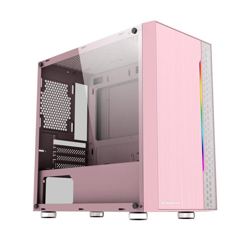 Vỏ Case Xigmatek Gemini Queen (Mini Tower/Màu Hồng)