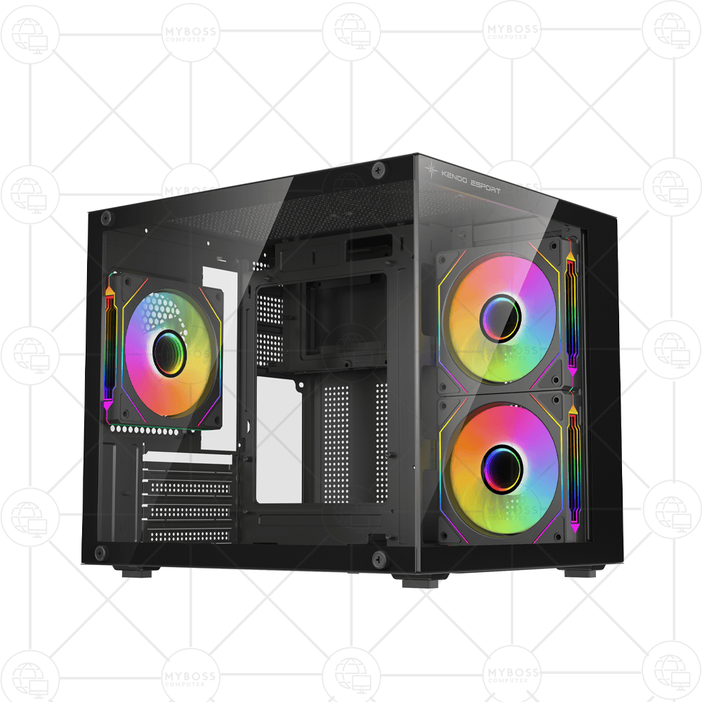 Vỏ Case KENOO ESPORT MCK100 Black (No Fan) - MATX