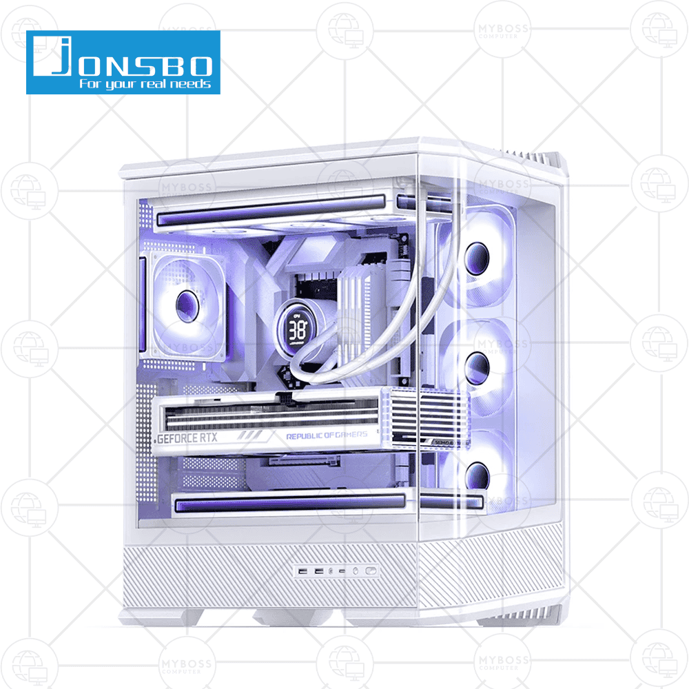 Vỏ Case Jonsbo D400 White - ATX (No Fan)