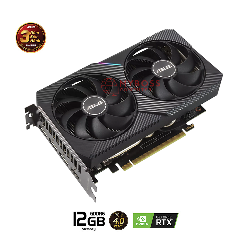VGA ASUS DUAL RTX 3060 V2 12GB GDDR6