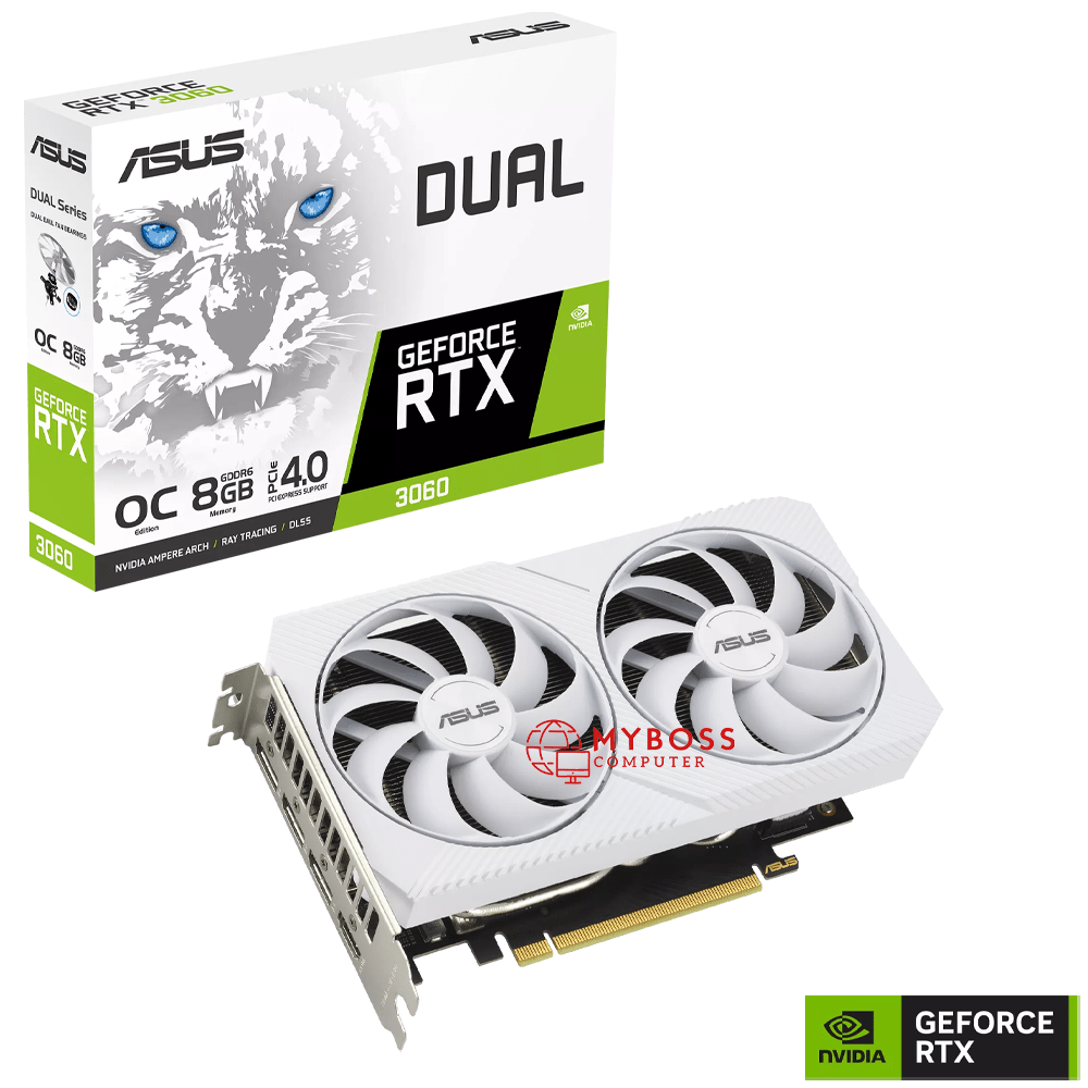 VGA ASUS Dual RTX 3060 White OC Edition 8GB GDDR6