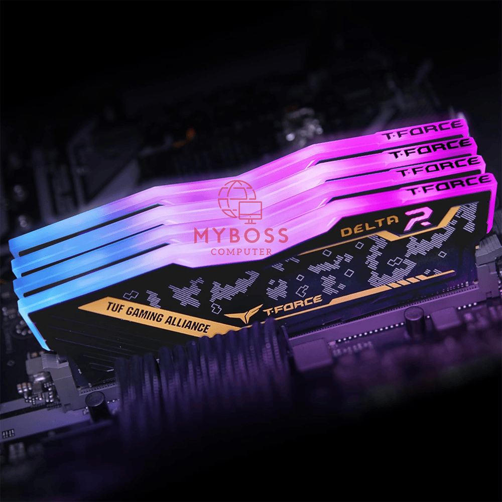 RAM TeamGroup T-FORCE Delta TUF Gaming Alliance RGB 32GB (16GB*2) DDR4 3200MHz