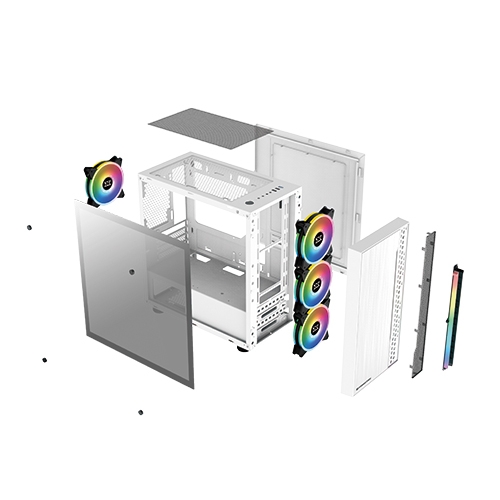 Vỏ case XIGMATEK GEMINI ARTIC White (NO FAN) 