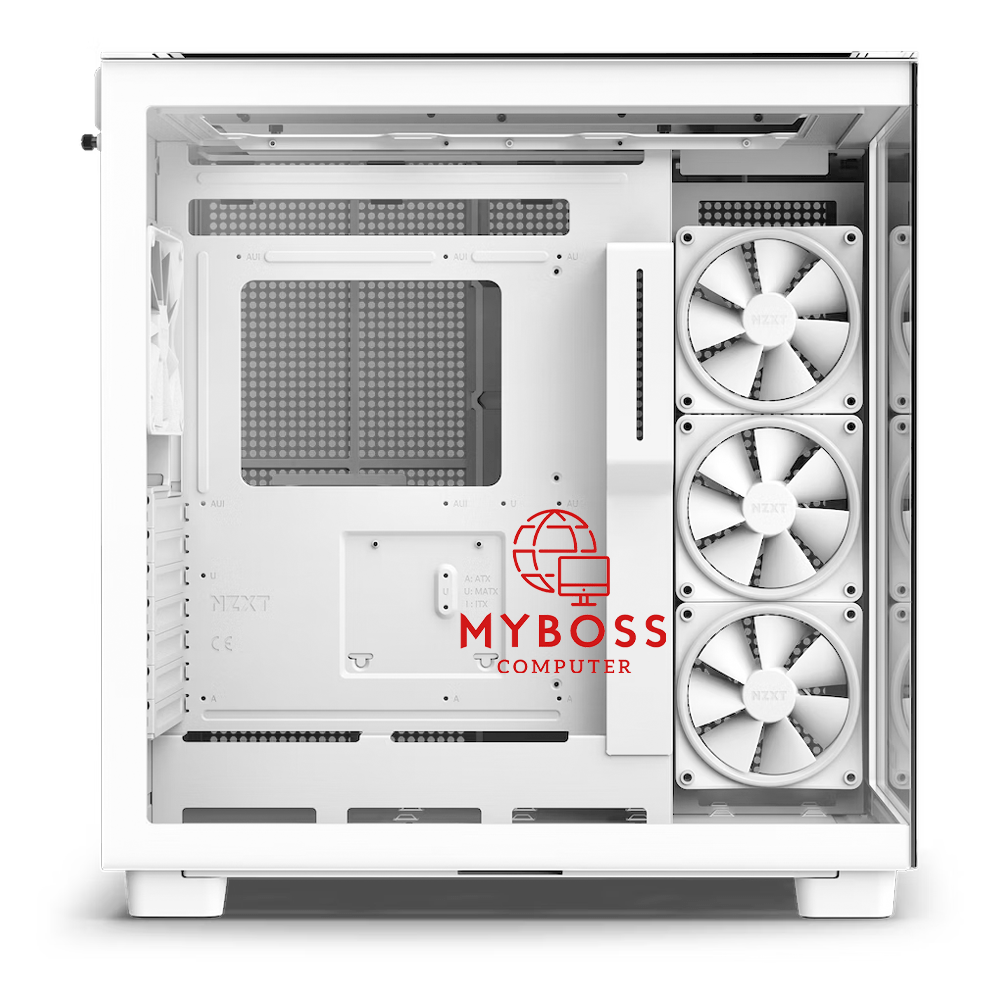 Vỏ Case NZXT H9 Elite - White (3 Fan RGB)