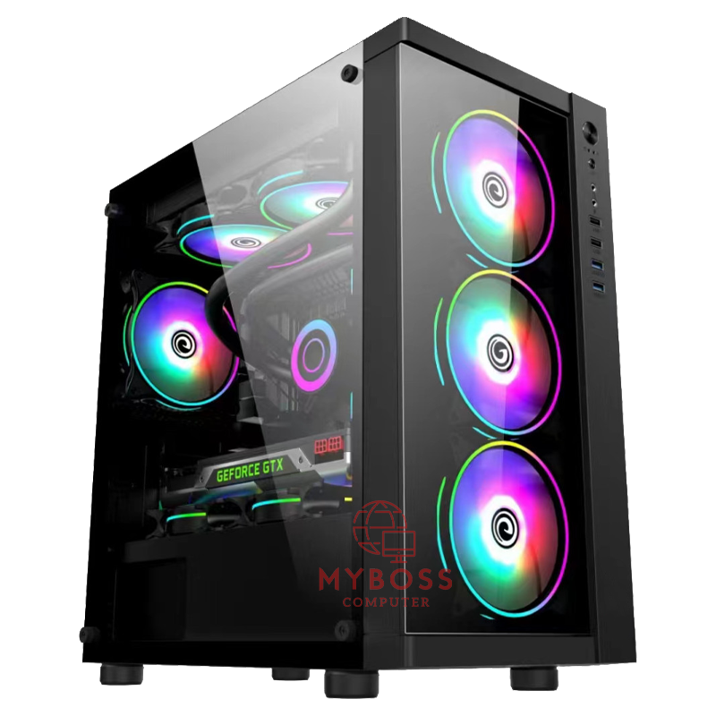 Vỏ Case Powerful Gaming X338 - 3 Fan LED RGB