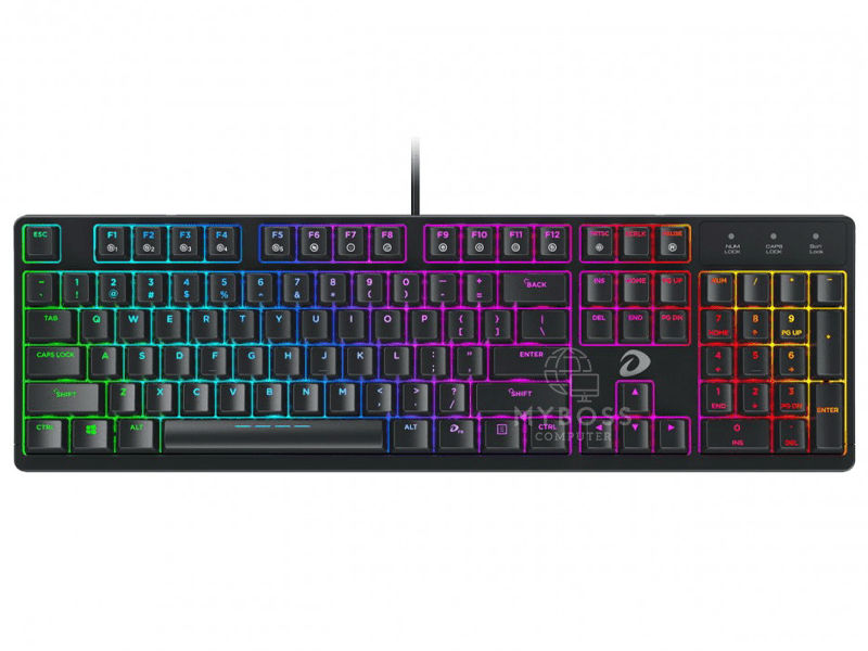Bàn phím cơ DareU DK1280 - Black RGB (Brown Switch)