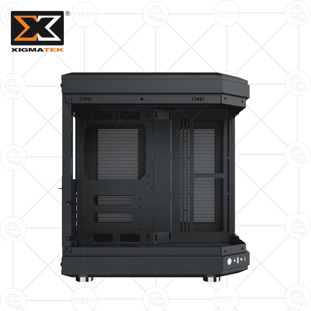 Vỏ Case XIGMATEK ALPHA CUBI - Black (Tặng 3 Fan RGB)