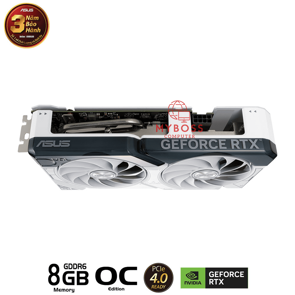 VGA ASUS DUAL RTX 4060 White OC Edition 8GB GDDR6
