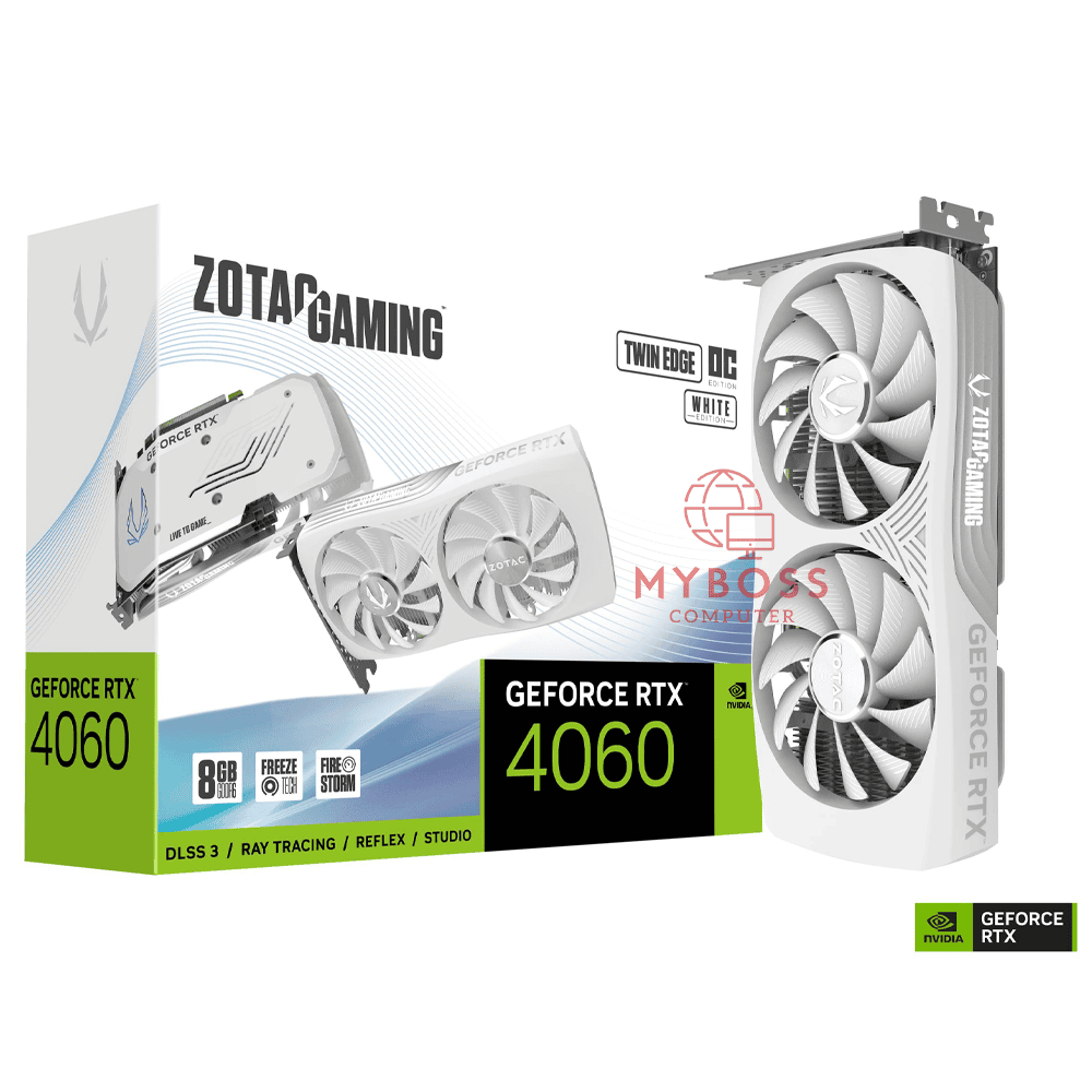 VGA ZOTAC GAMING RTX 4060 8GB Twin Edge OC White Edition