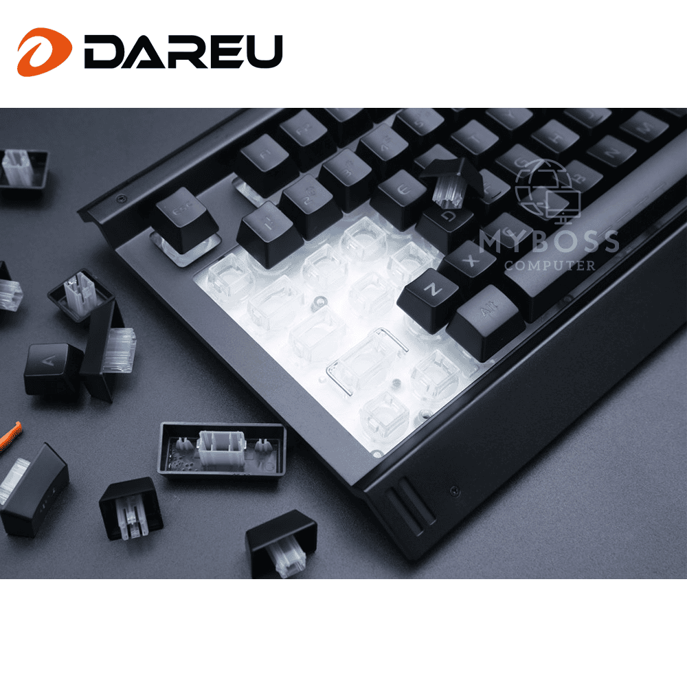 Bàn Phím Giả Cơ DareU LK145 USB Black - LED Rainbow