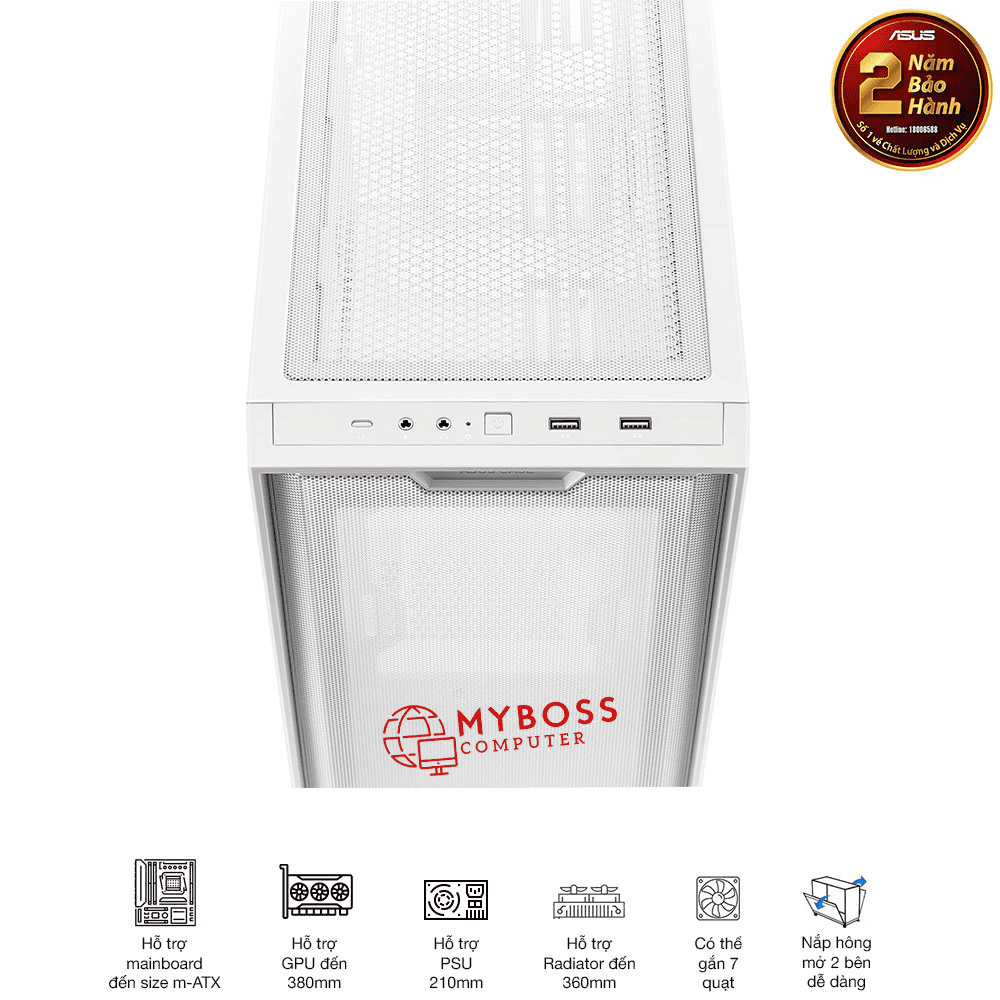 Vỏ Case ASUS A21 WHITE