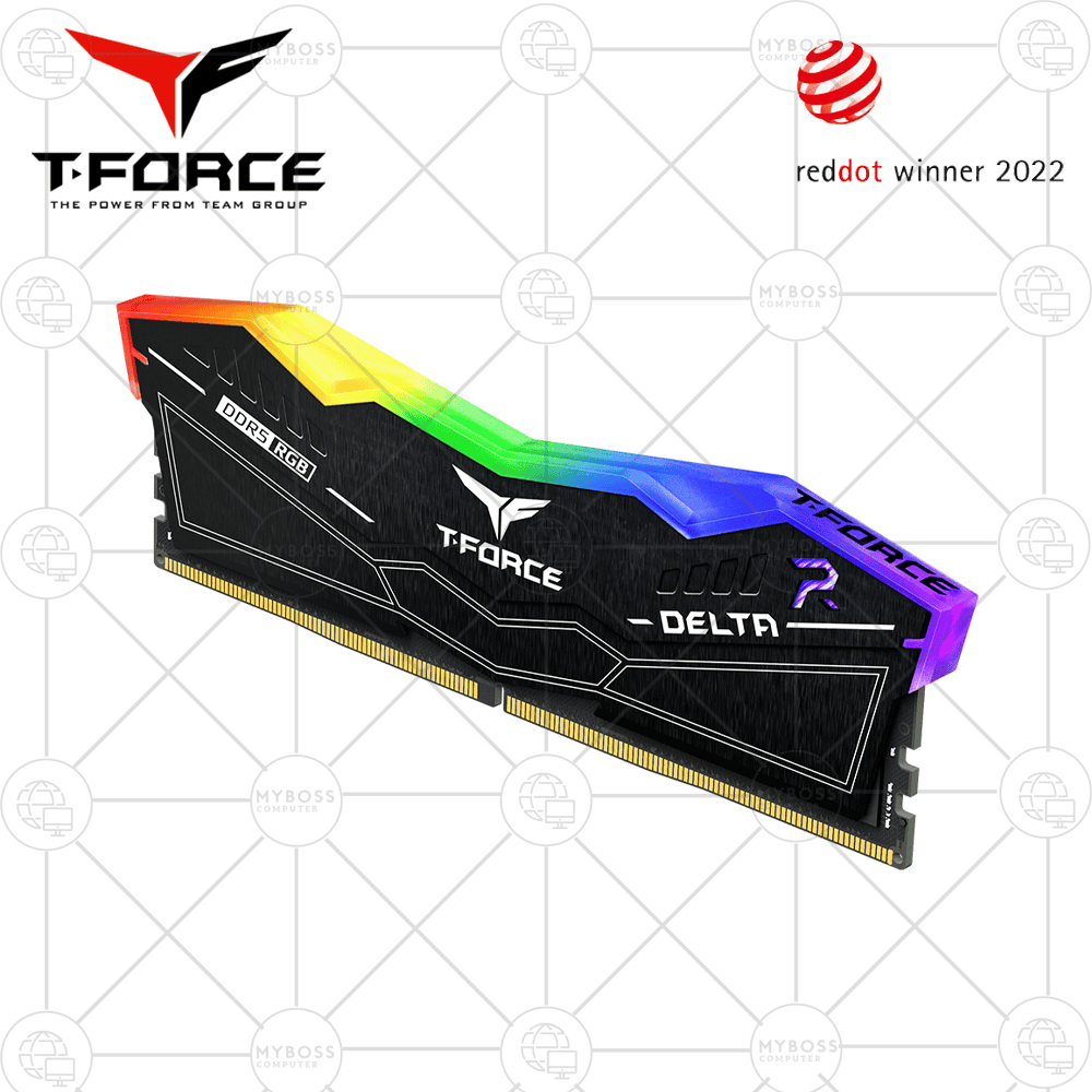 RAM TeamGroup T-FORCE Delta RGB 16GB DDR5 6000MHz - Black