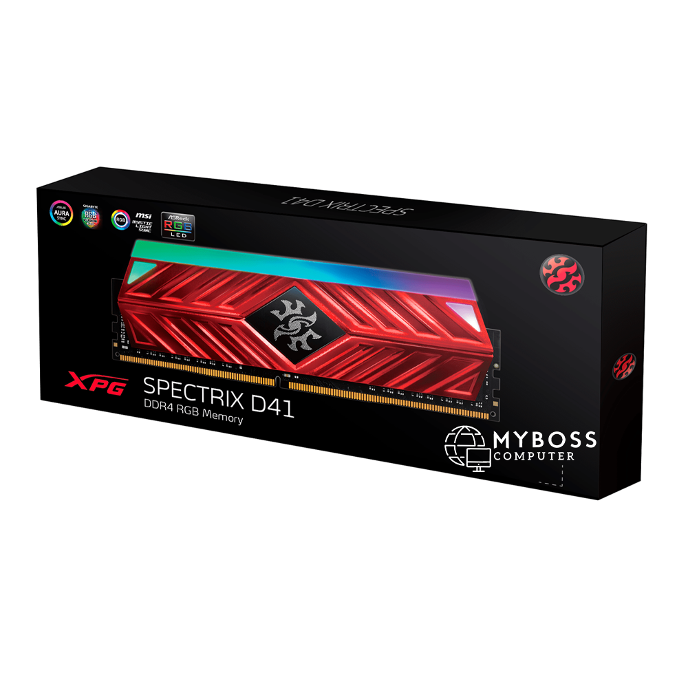 RAM Adata SPECTRIX XPG D41 32G (16*2) DDR4 3200Mhz RGB - RED