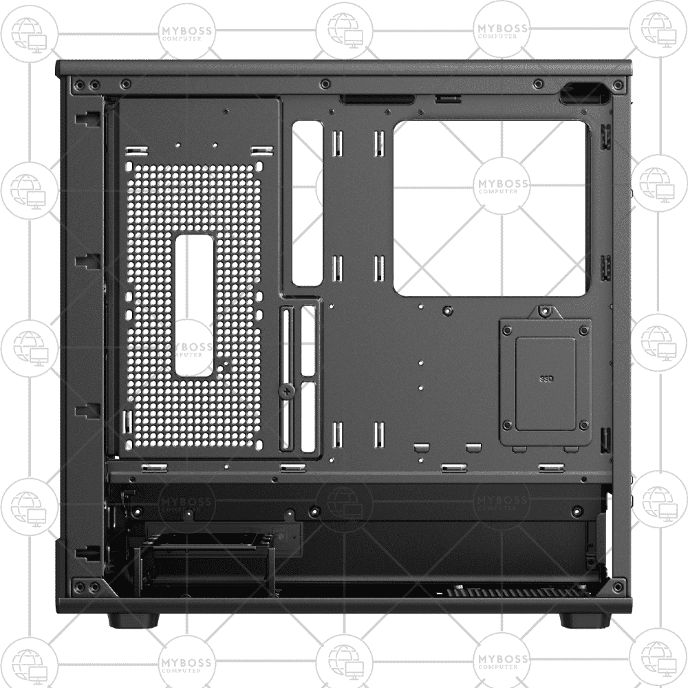 Vỏ Case KENOO ESPORT AK420 - Black (ATX, Tặng 3 Fan Led RGB)