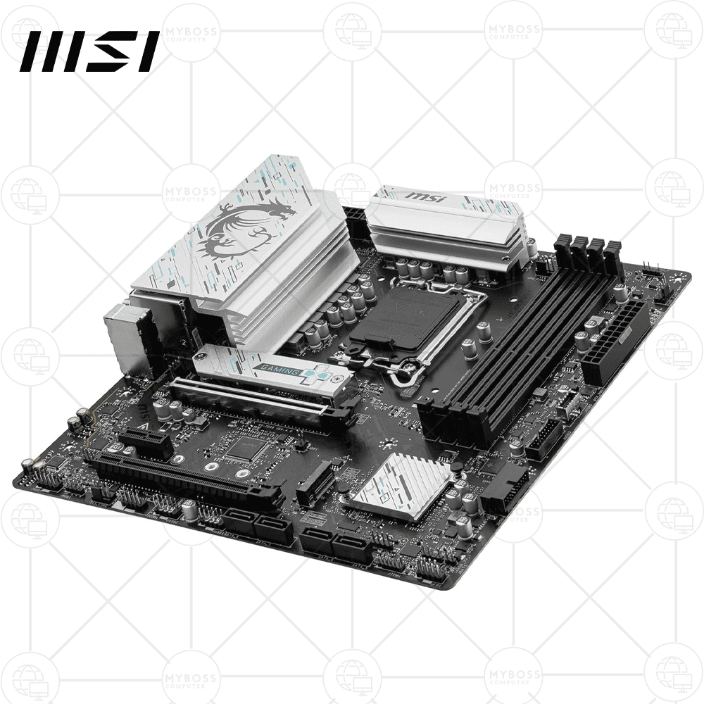 Mainboard MSI B760M GAMING PLUS WIFI DDR4 (Intel B760, LGA 1700, m-ATX, 4 khe DDR4, WIFI + Bluetooth)